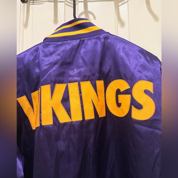 Minnesota Vikings  Satin Jacket Nike large signed - Picture 6 of 6